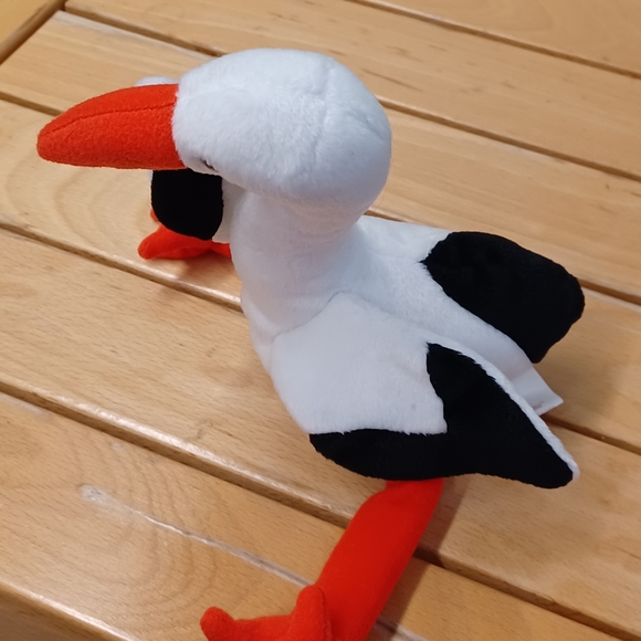 -Ty Beanie Babies Vintage 1999 Stilts The Stork plushie Retired - Picture 6 of 12